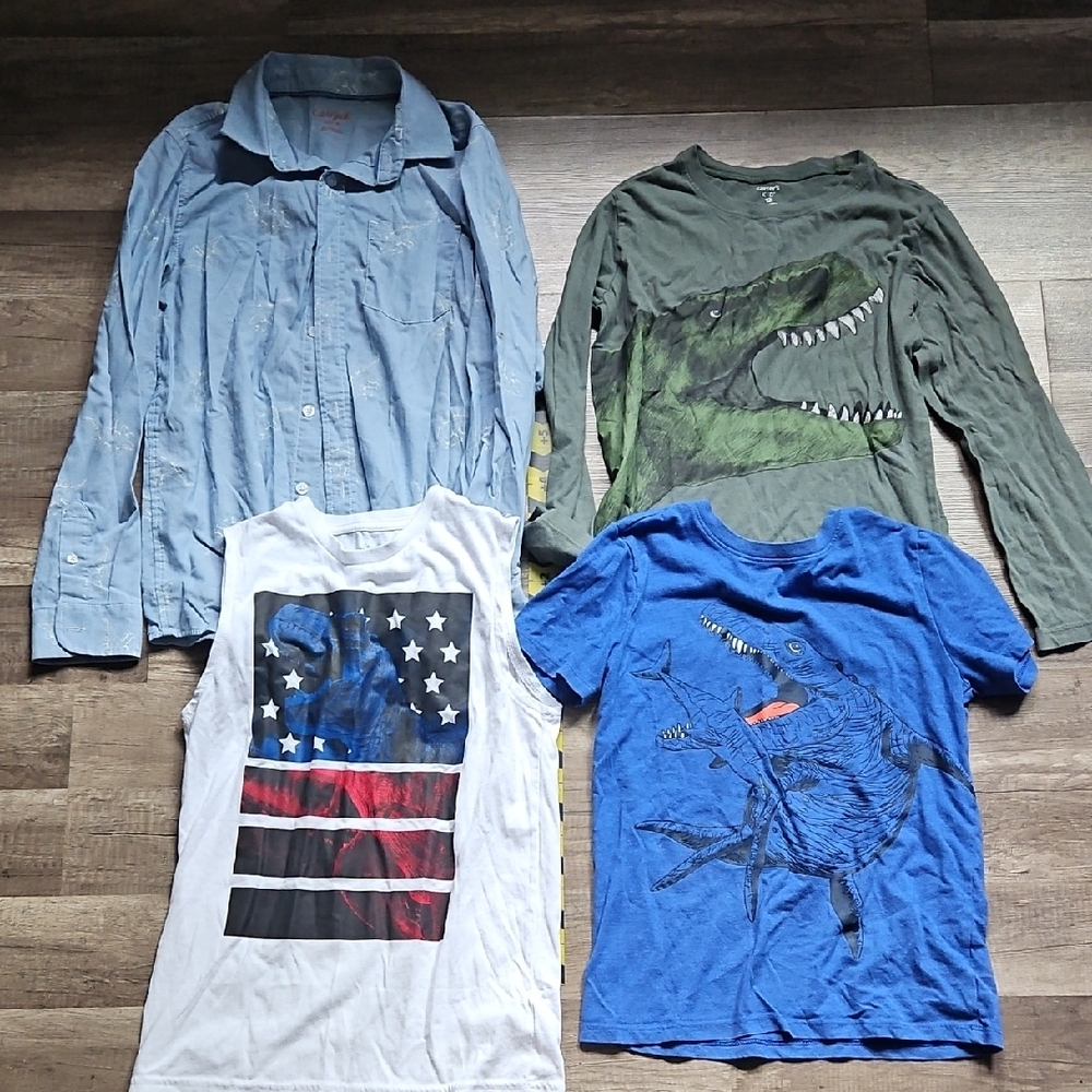Assorted Graphic and Solid Shirts